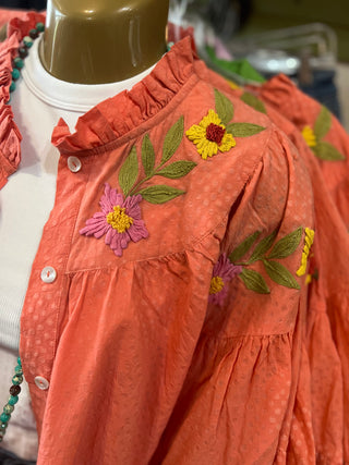 Floral and Dot Shacket