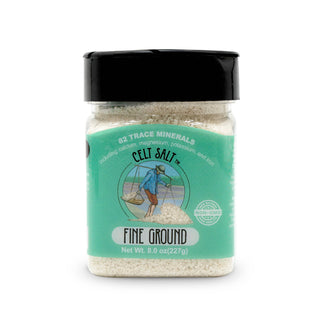 Celtic Sea Salt, 8 oz Shaker of Fine Ground Celt Salt- (1/2 lb)