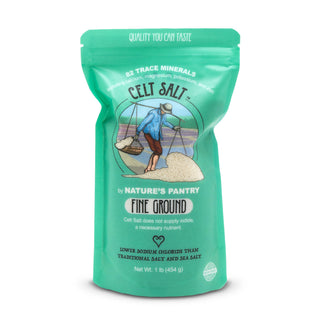 Celtic Sea Salt, Fine Ground - 1lb (16oz) Resealable Bag