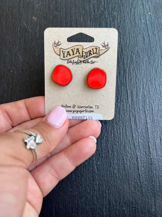 Full Circle Stud Earrings