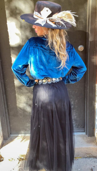 Miss Kitty's Velvet Shirt - Ya Ya Gurlz