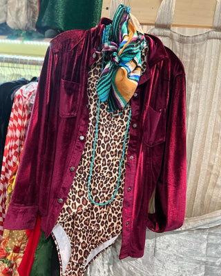 Miss Kitty's Velvet Shirt - Ya Ya Gurlz