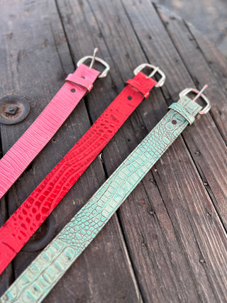 Embossed Leather Belts